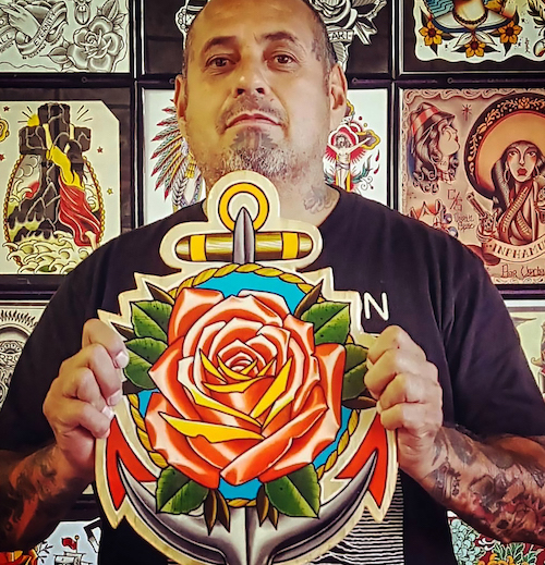 New School Tattoo Collaboration by Jesse Smith and Tanana