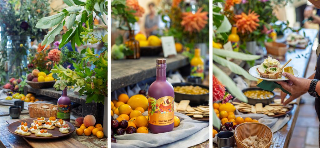 Olive oils with a feast of appetizers.